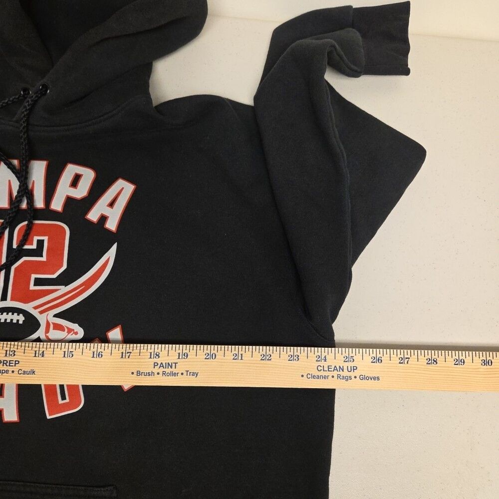 Tampa Bay 12 Brady Hoodie Sweatshirt XL Black Football - Picture 10 of 14